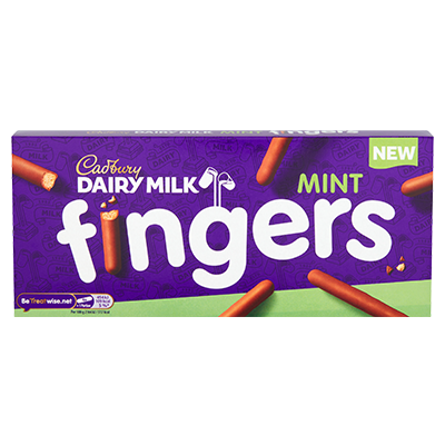 Cadbury Chocolate Fingers Mint 114g