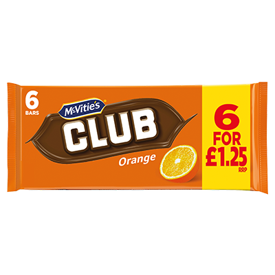 McVitie's Club Orange 6 Pack PMP 132g